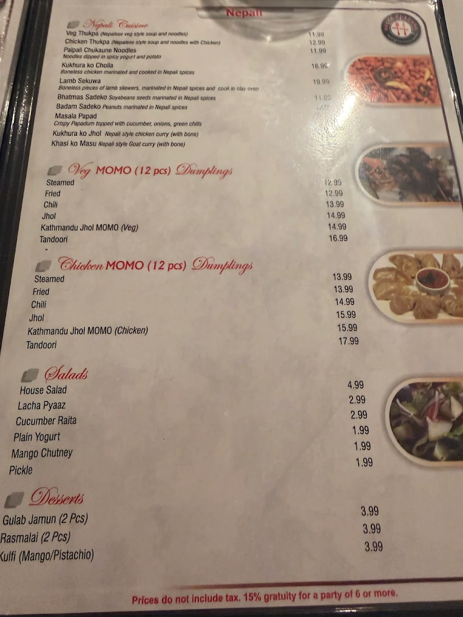 Menu, Hakka Khazana Restaurant London