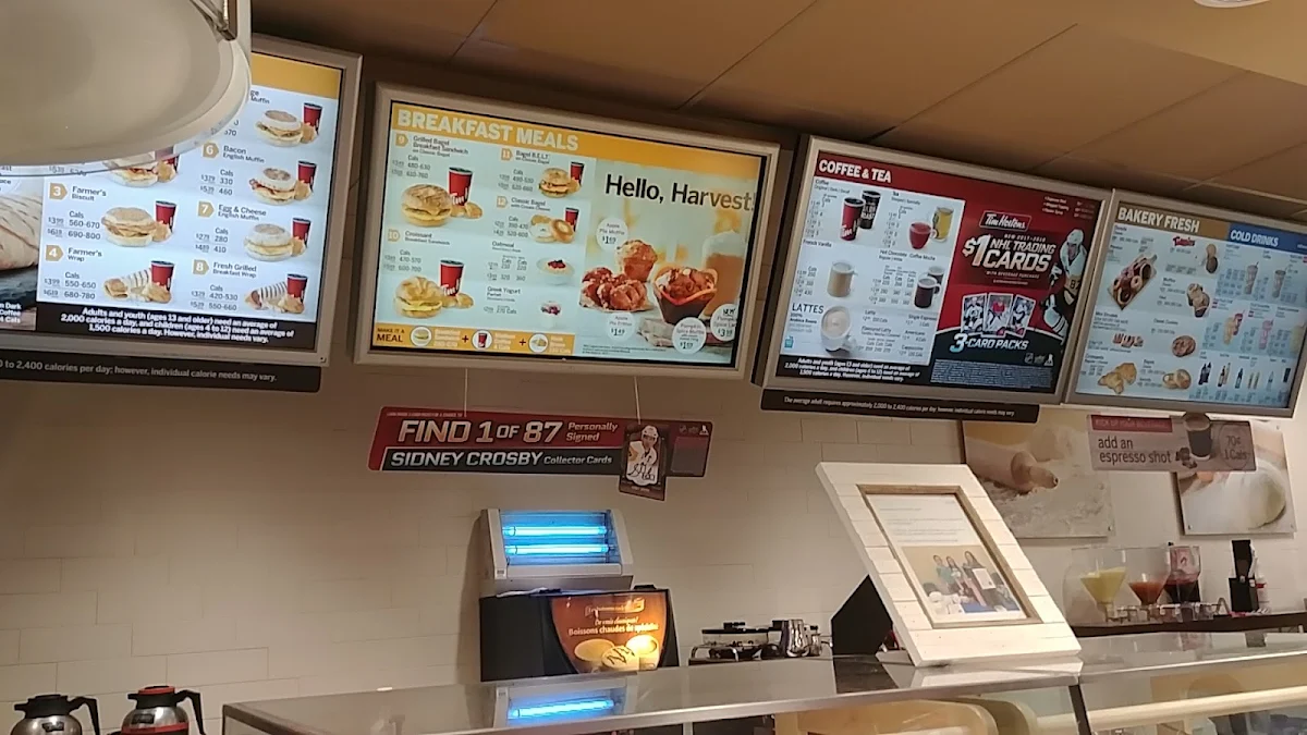Menu, Tim Hortons