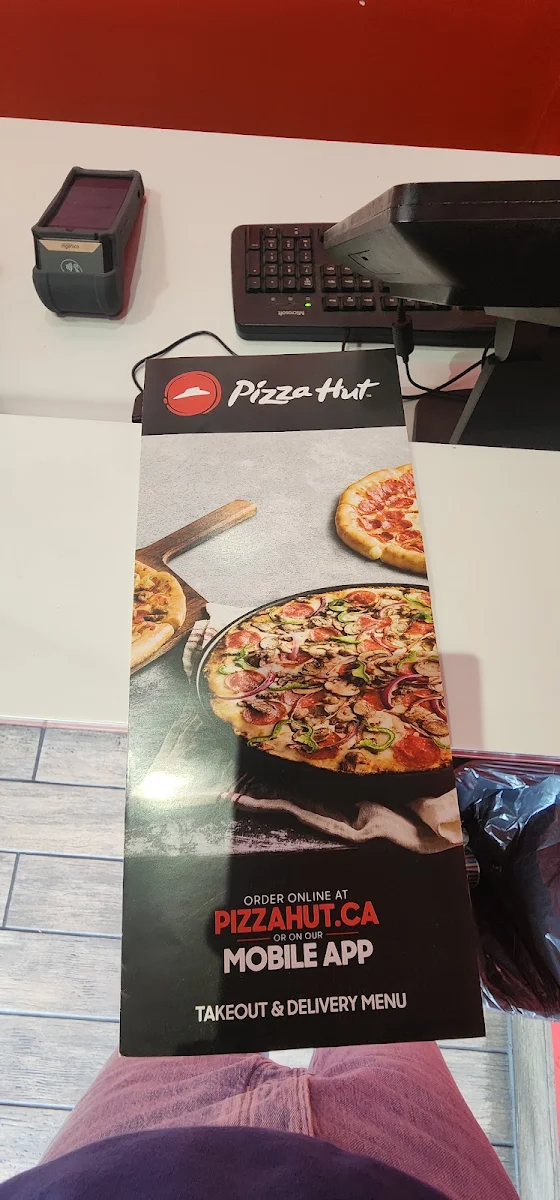 Menu, Pizza Hut