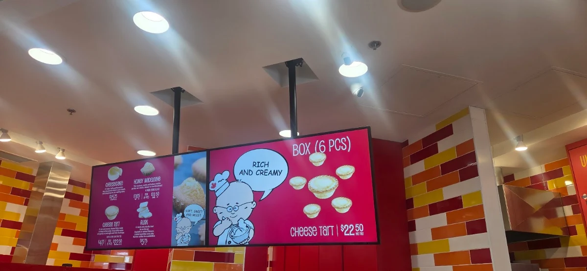 Menu, Uncle Tetsu's Japanese Cheesecake, Halifax Shopping Centre
