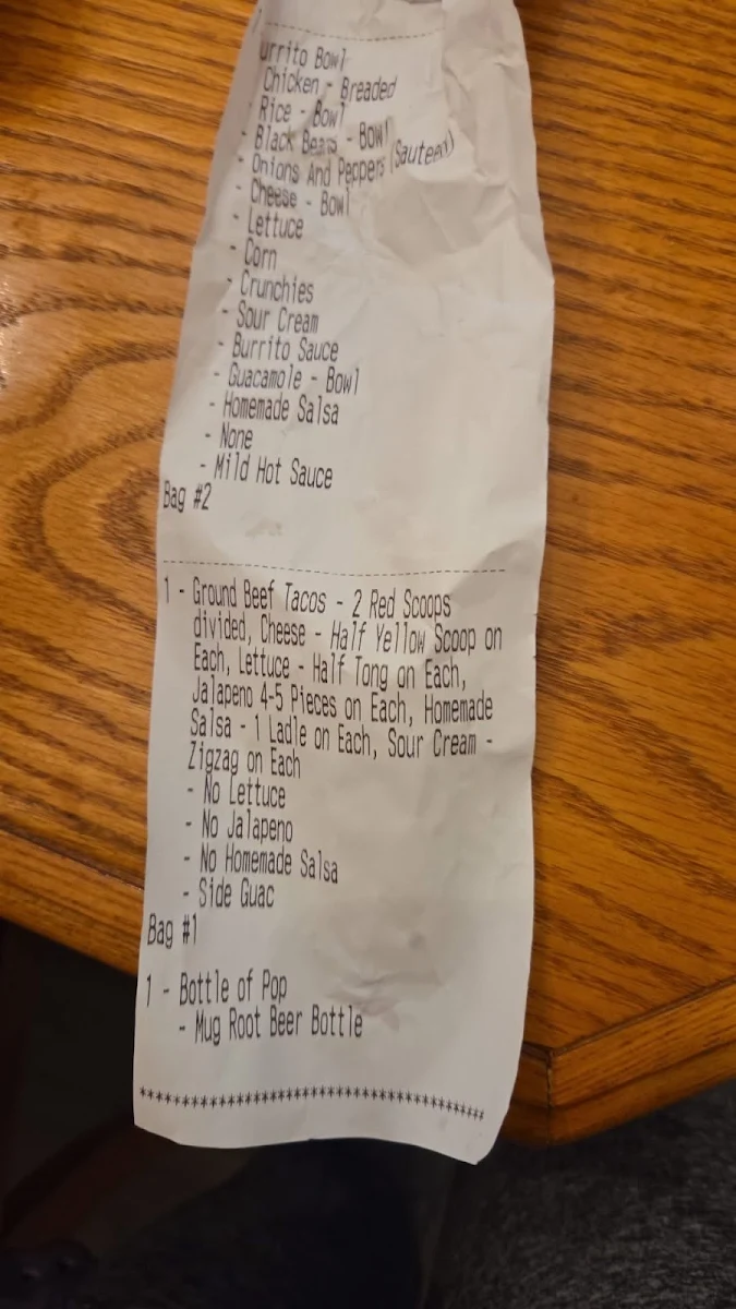 Menu, Fat Bastard Burrito