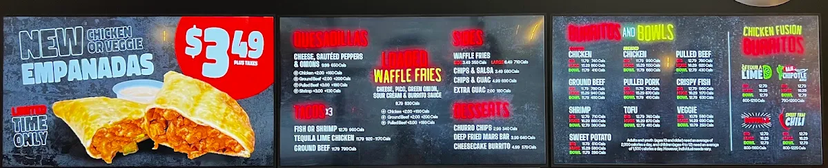 Menu, Fat Bastard Burrito