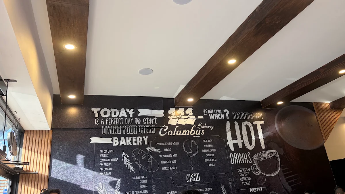 Menu, Columbus Bakery