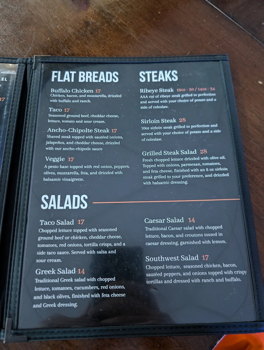 Menu, 49th Parallel Kitchen + Bar