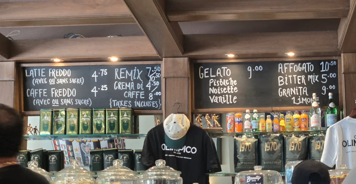 Menu, Café Olimpico