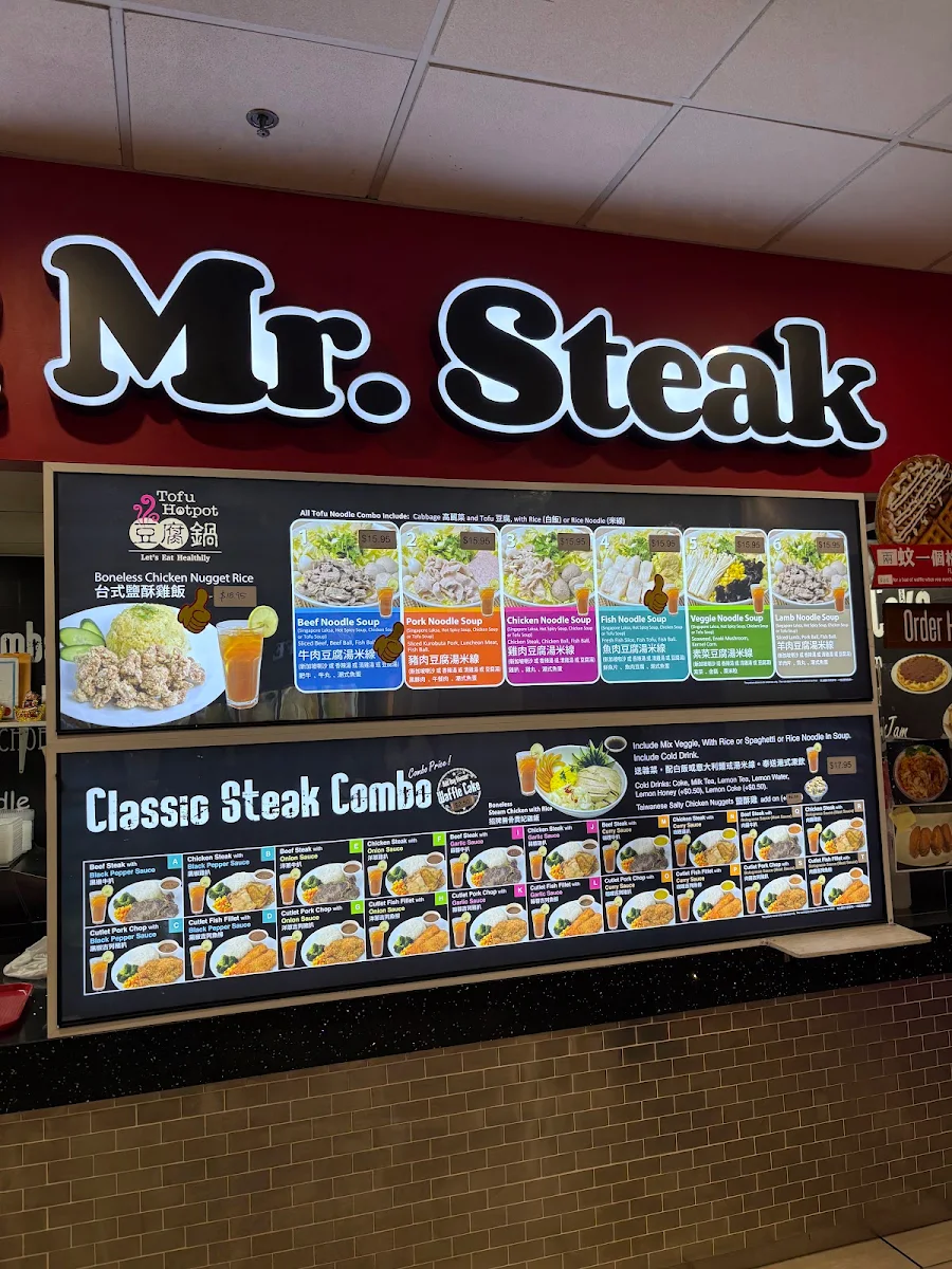 Menu, Mr Steak