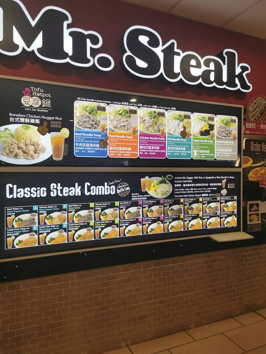Menu, Mr Steak