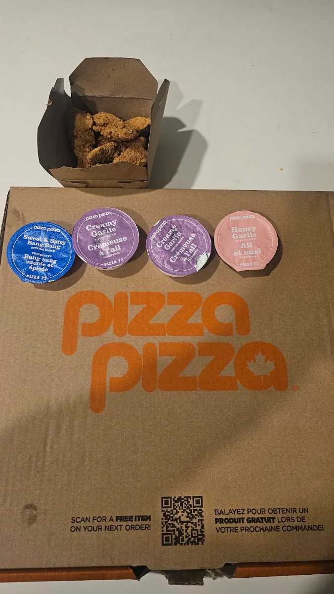 Menu, Pizza Pizza