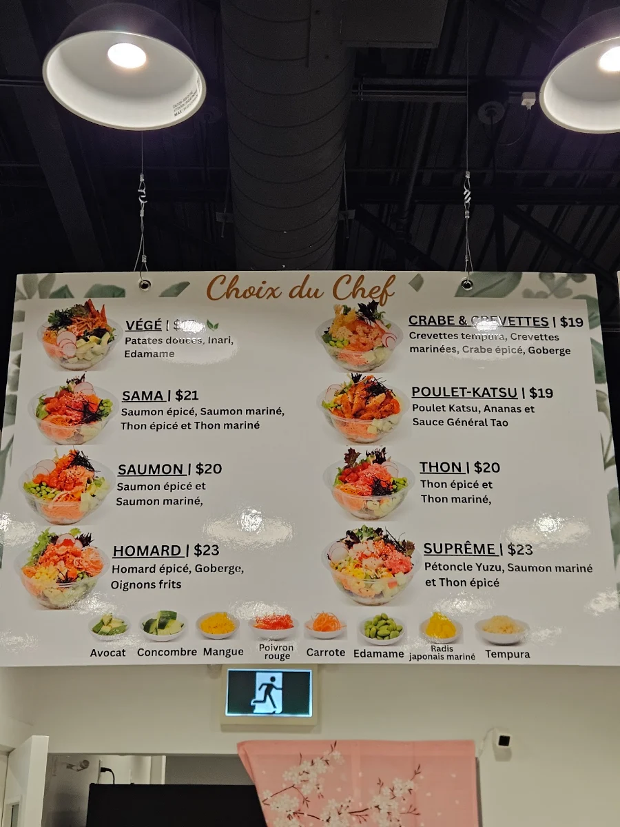 Menu, Le Poké Station Drummondville