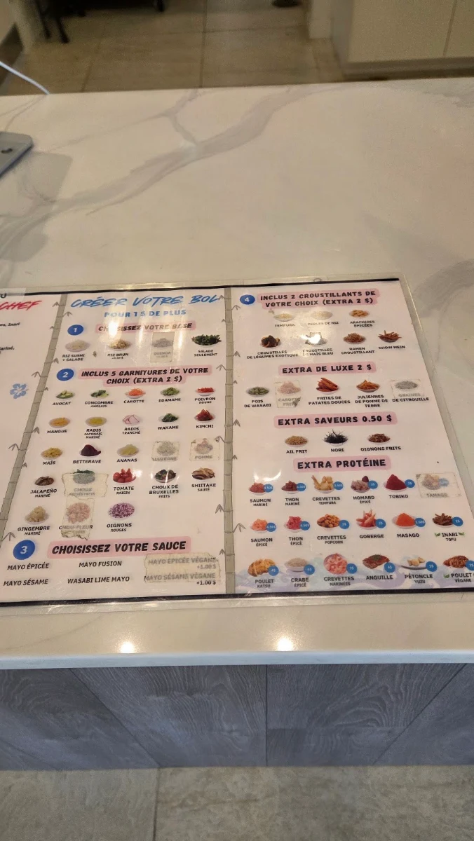 Menu, Le Poké Station Drummondville