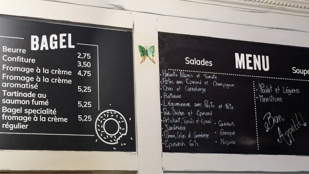 Menu, La Fabrique de Bagel Montreal