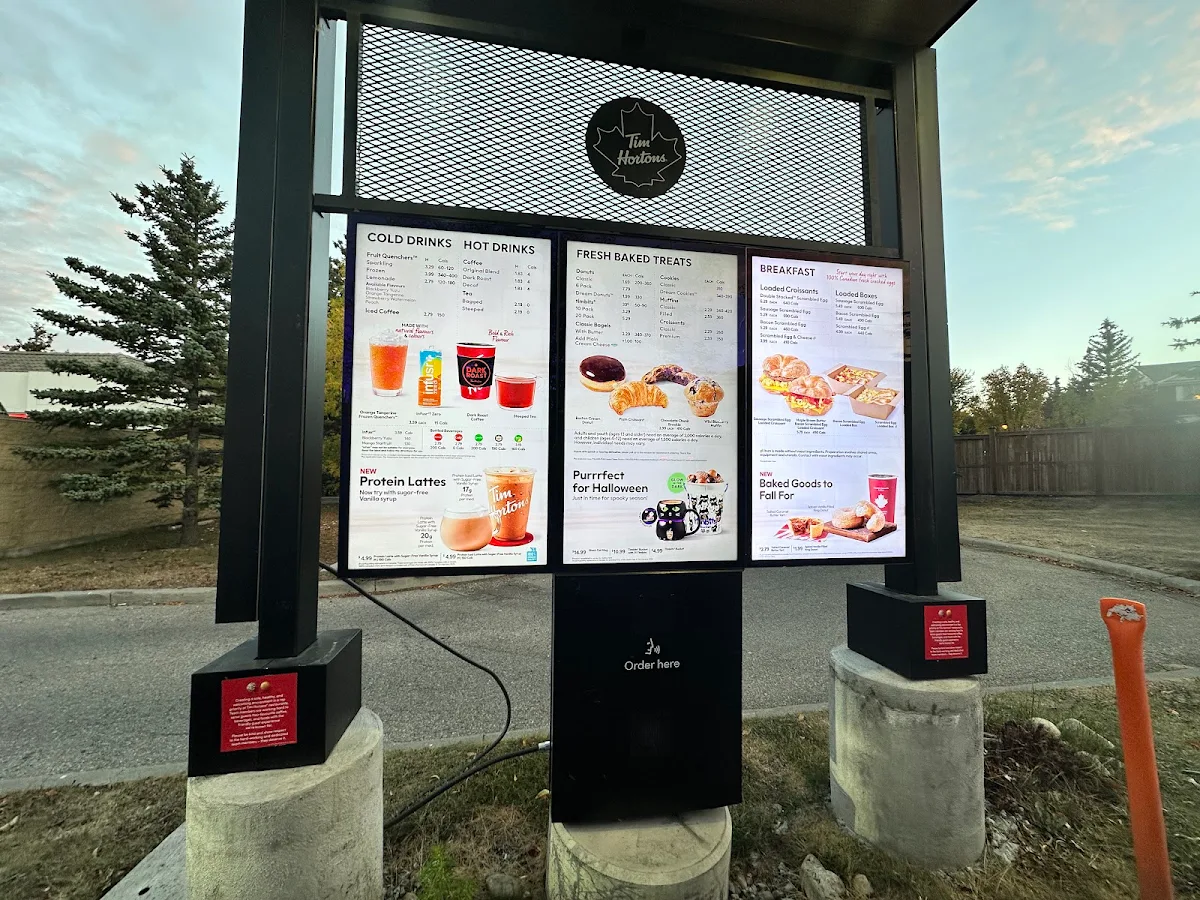 Menu, Tim Hortons