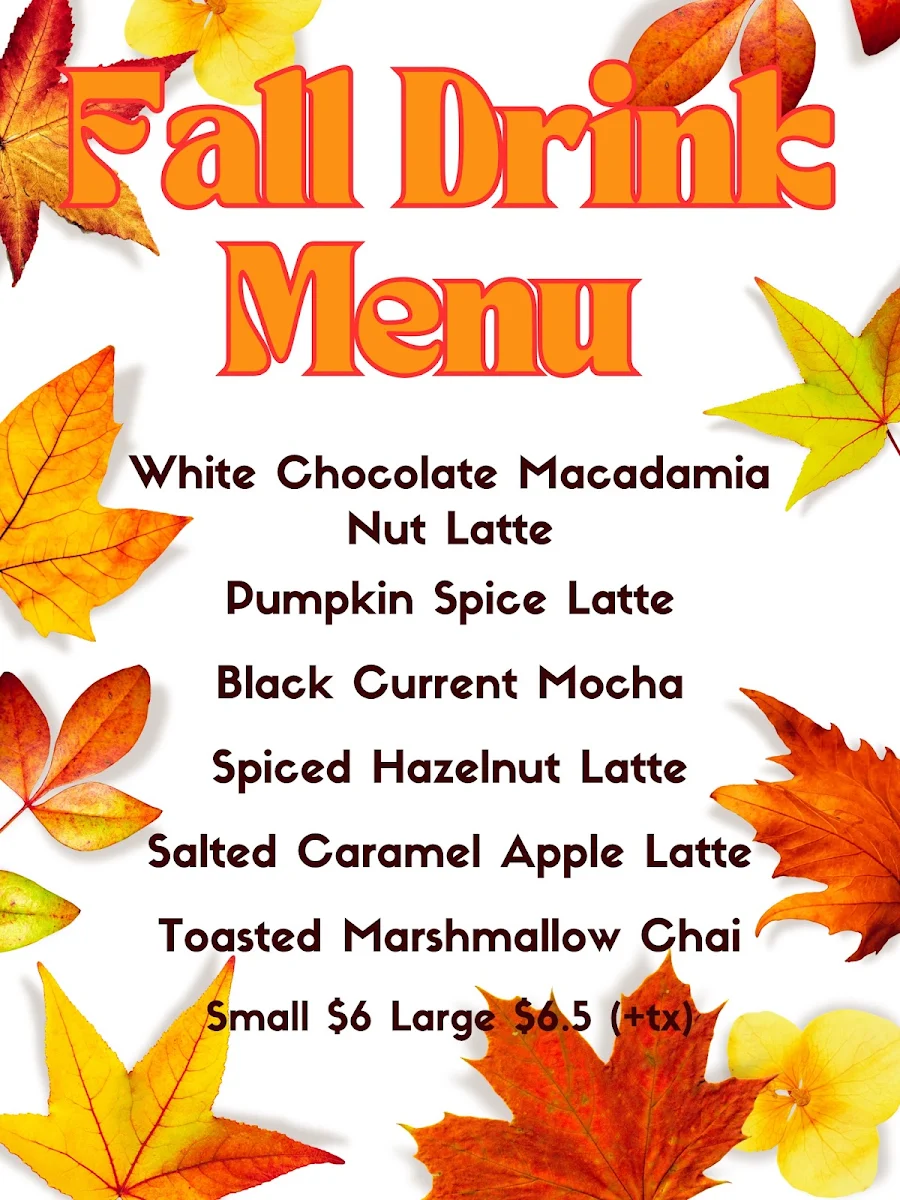 Menu, Beachcombers General Store