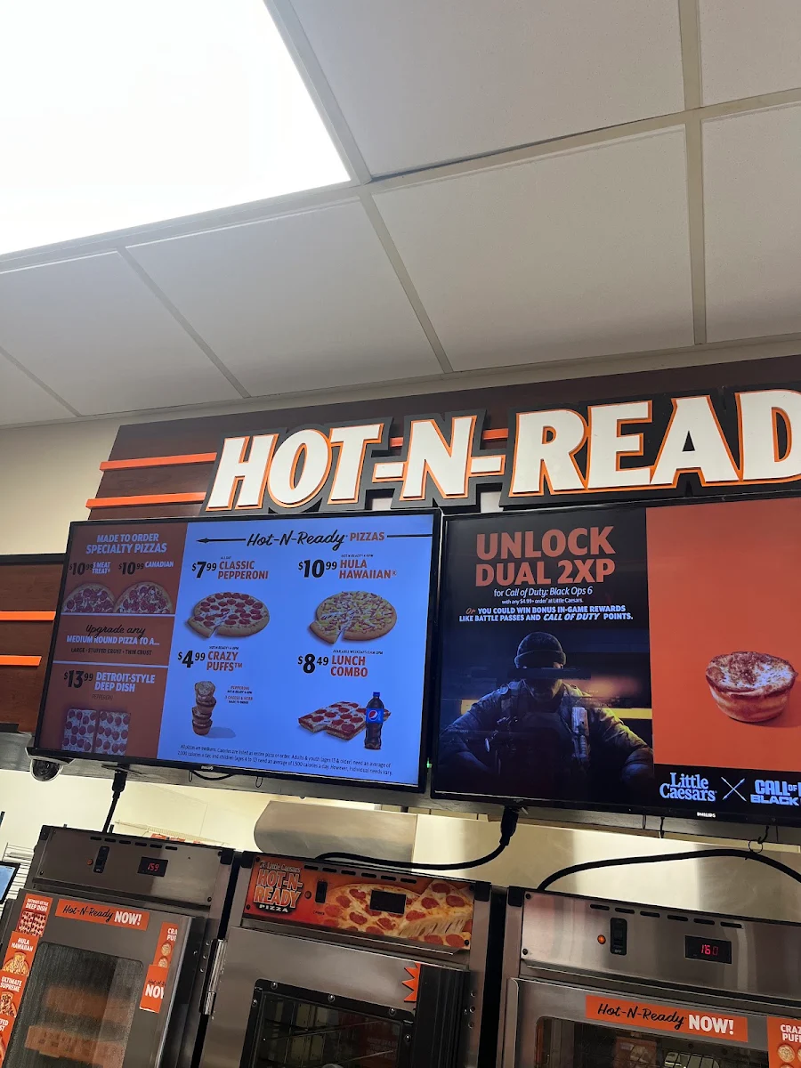 Menu, Little Caesars Pizza