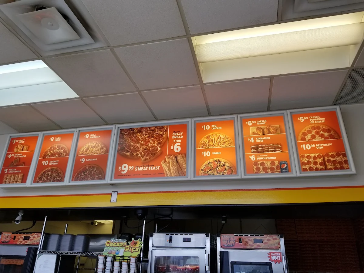 Menu, Little Caesars Pizza