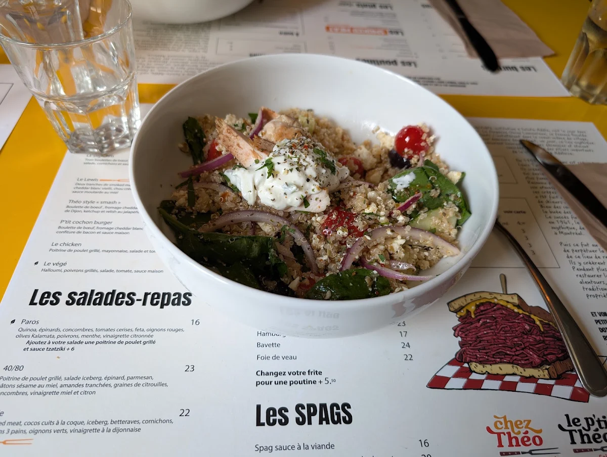 Menu, Le P’tit Théo