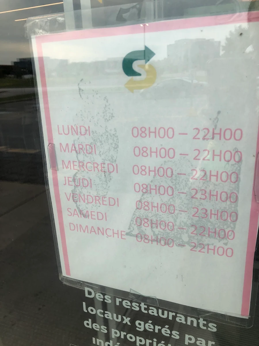 Menu, Subway