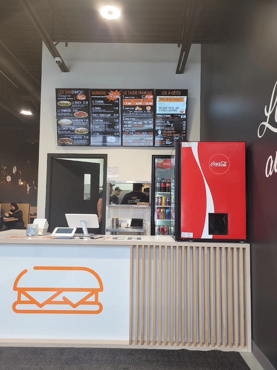 Menu, Sandwicherie Dwich