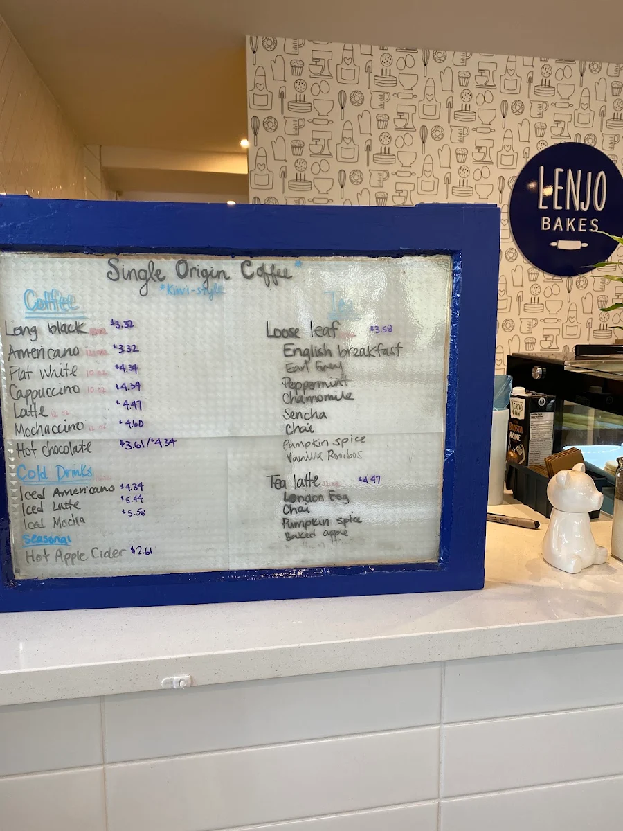 Menu, LenJo Bakes