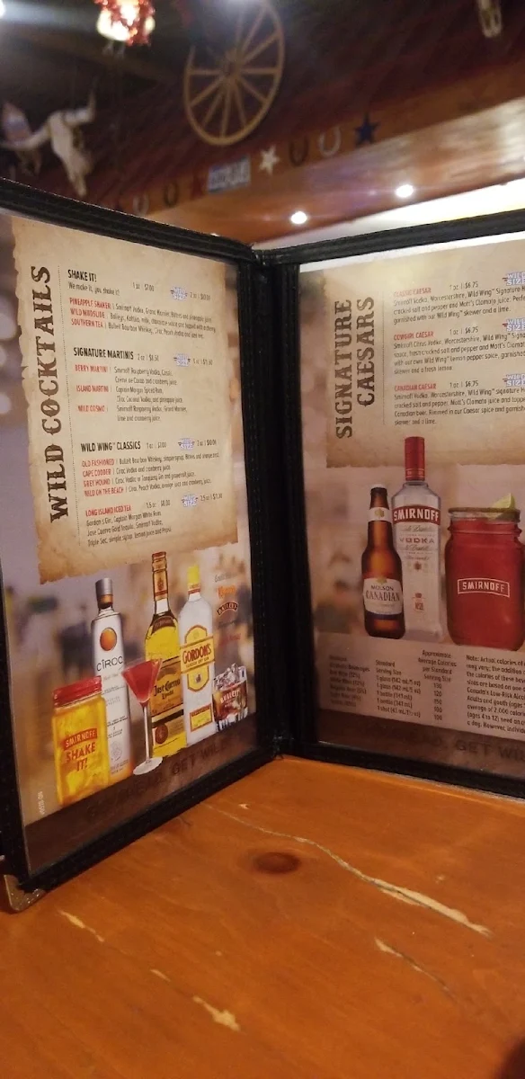 Menu, Wild Wing