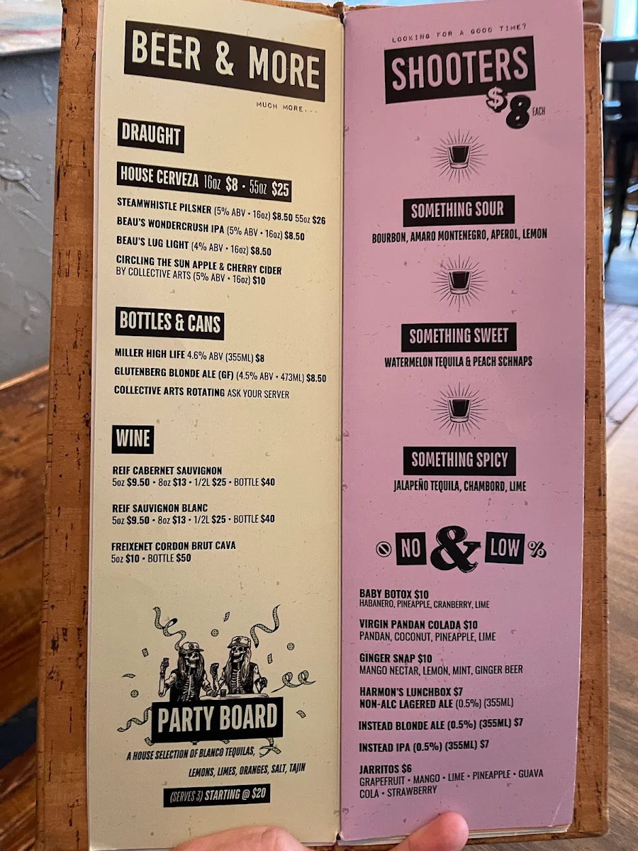 Menu, The Mule