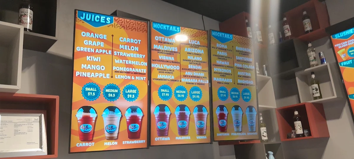 Menu, AzBerry ازبري