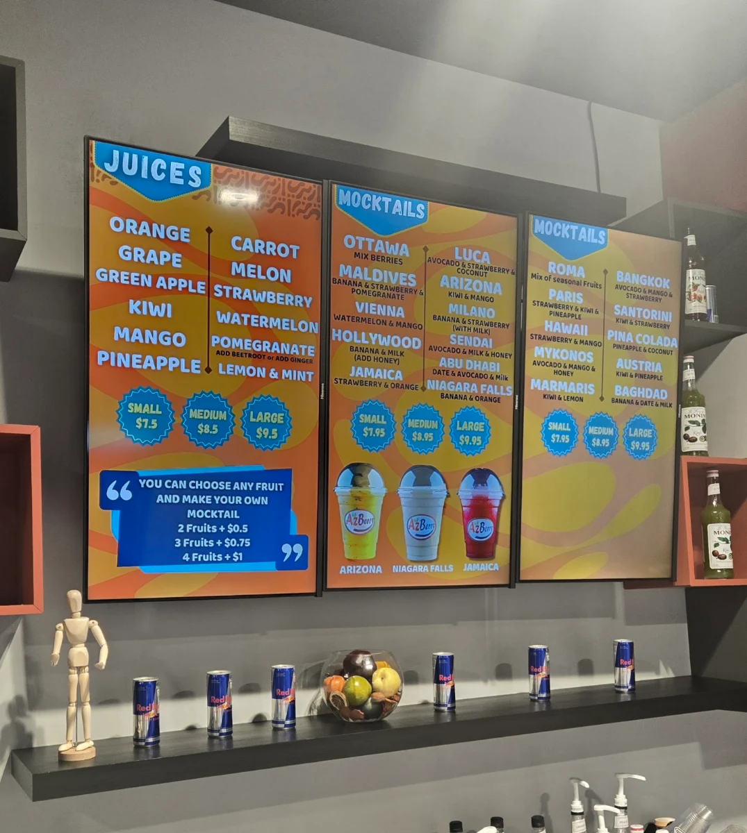 Menu, AzBerry ازبري
