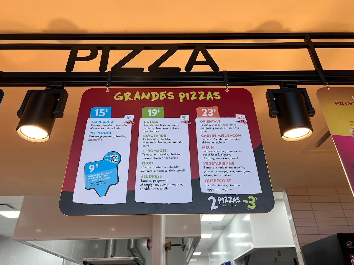 Menu, Boulangerie Ange - Vaudreuil