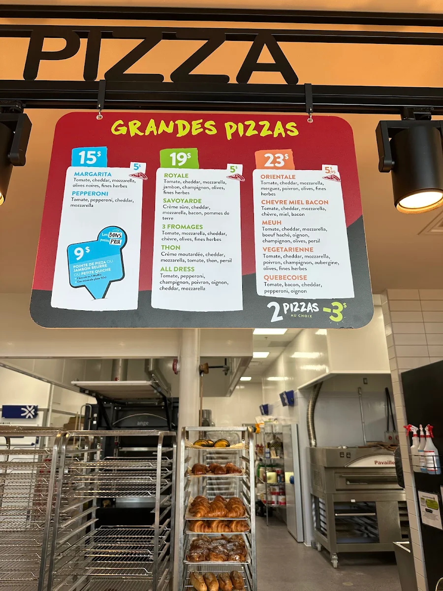 Menu, Boulangerie Ange - Vaudreuil