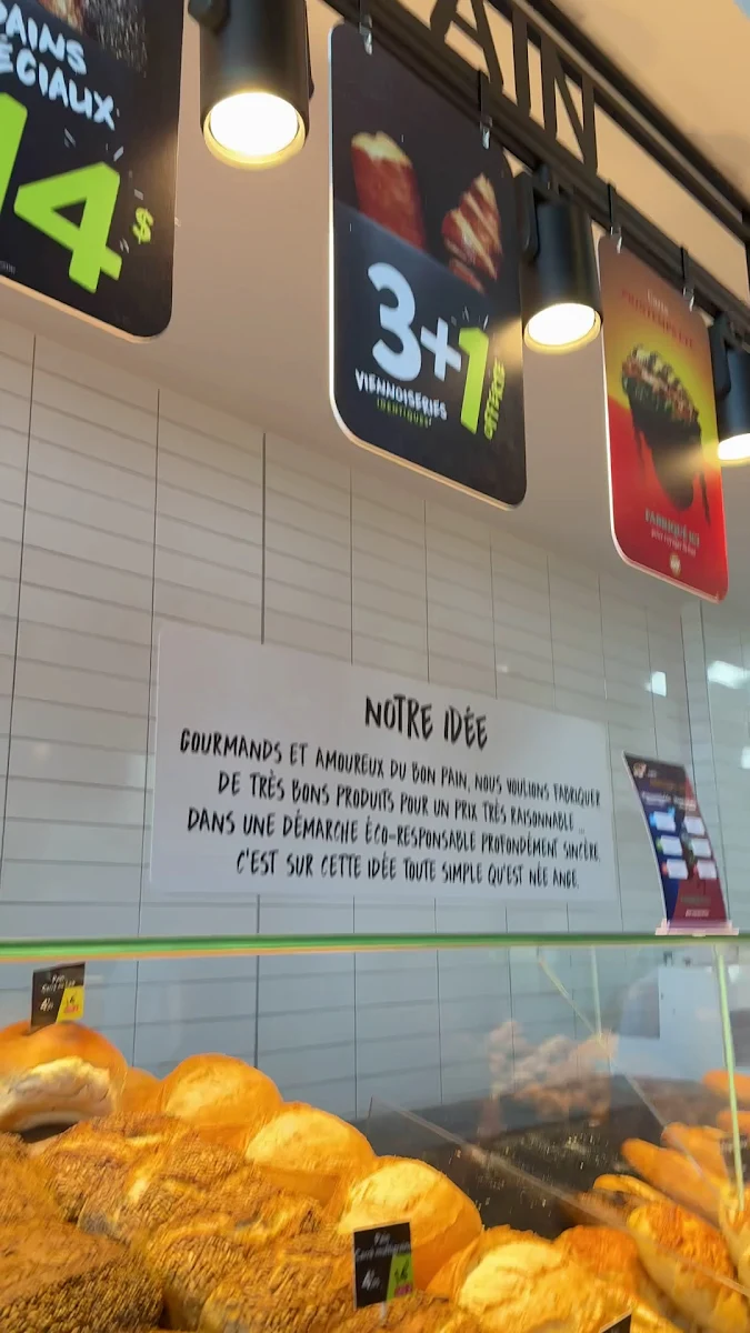 Menu, Boulangerie Ange - Vaudreuil