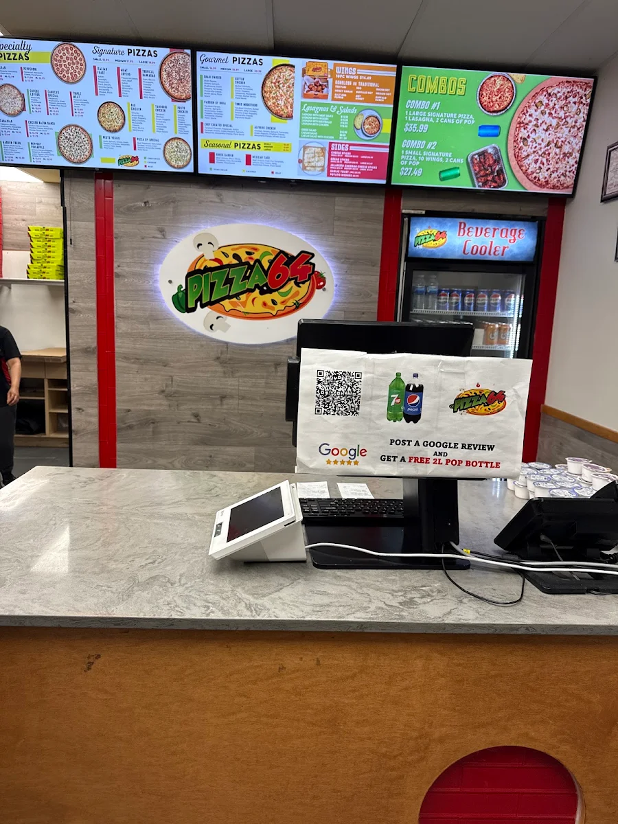 Menu, Pizza 64