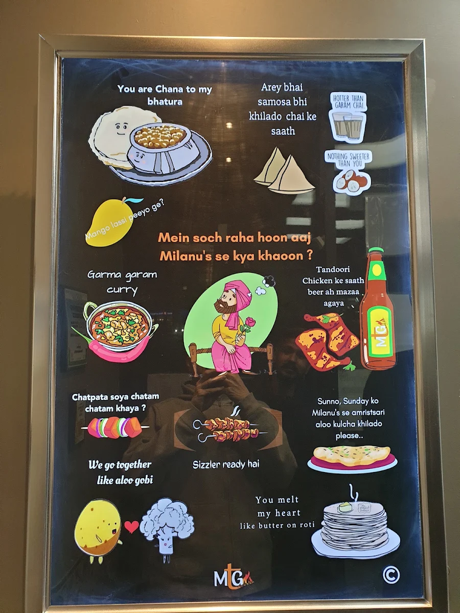 Menu, Milanu's Tandoori Grill