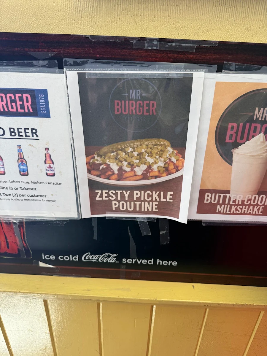 Menu, Mr Burger
