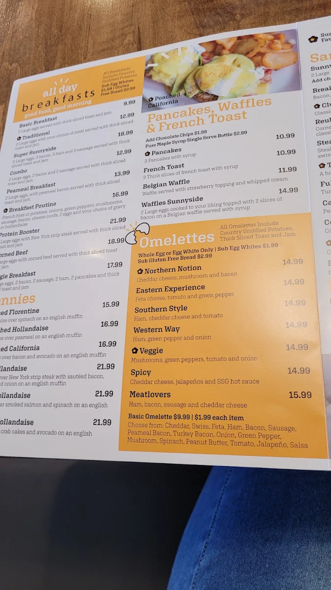 Menu, Sunnyside Grill Owen Sound