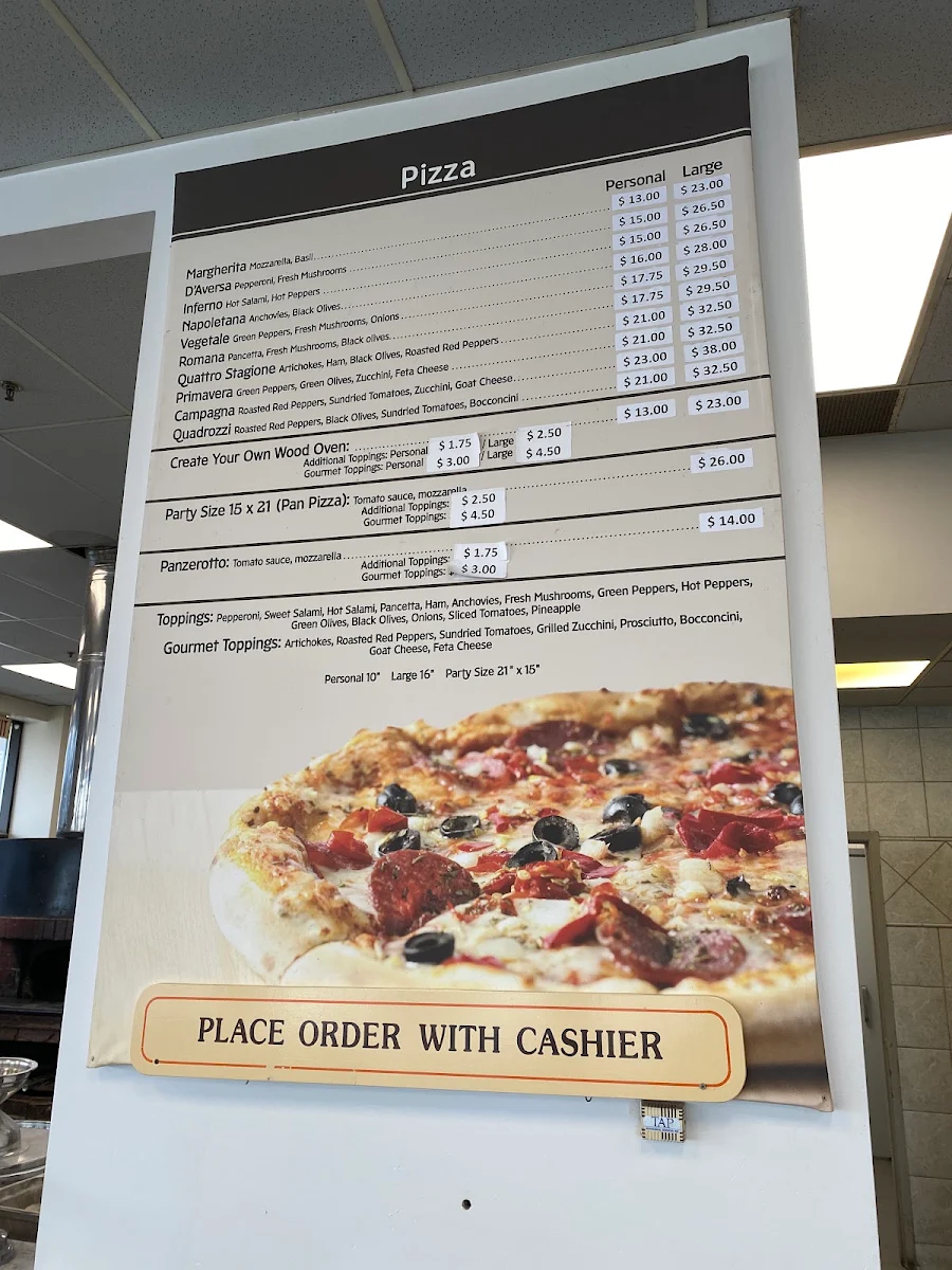 Menu, Nino D’Aversa Bakery