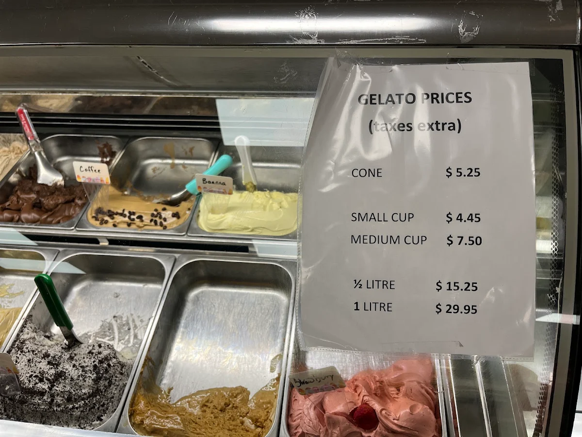 Menu, Nino D’Aversa Bakery
