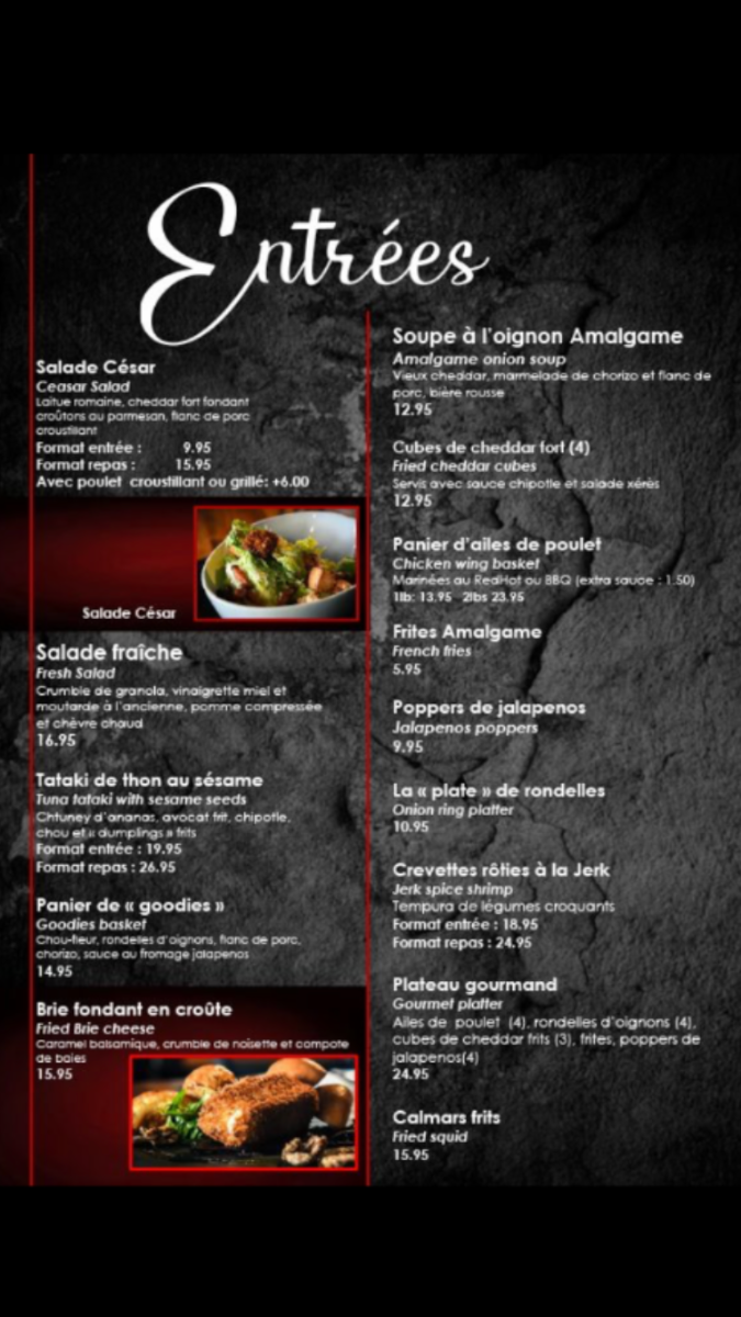 Menu, Amalgame pub urbain