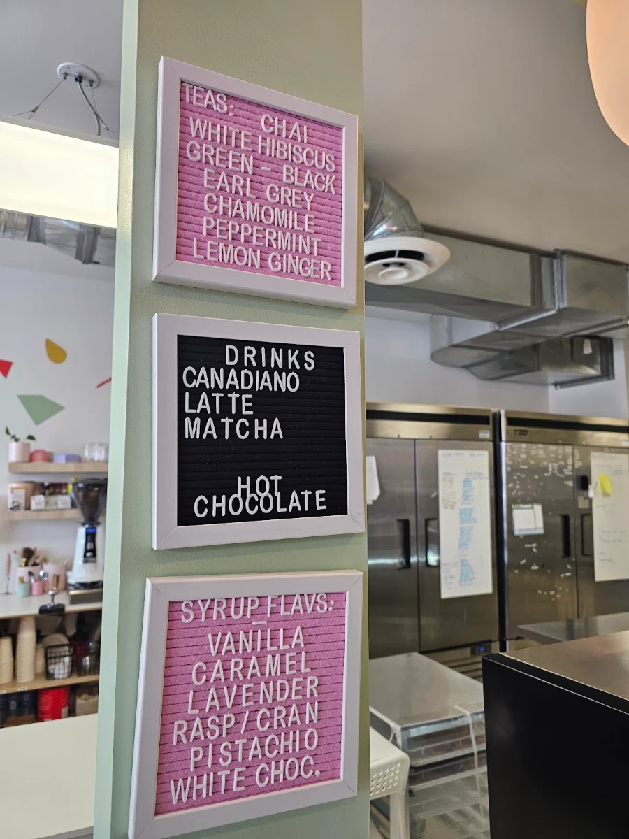 Menu, Sugar Mama Bakery