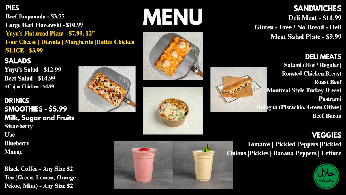 Menu, Yuyu's Food Station