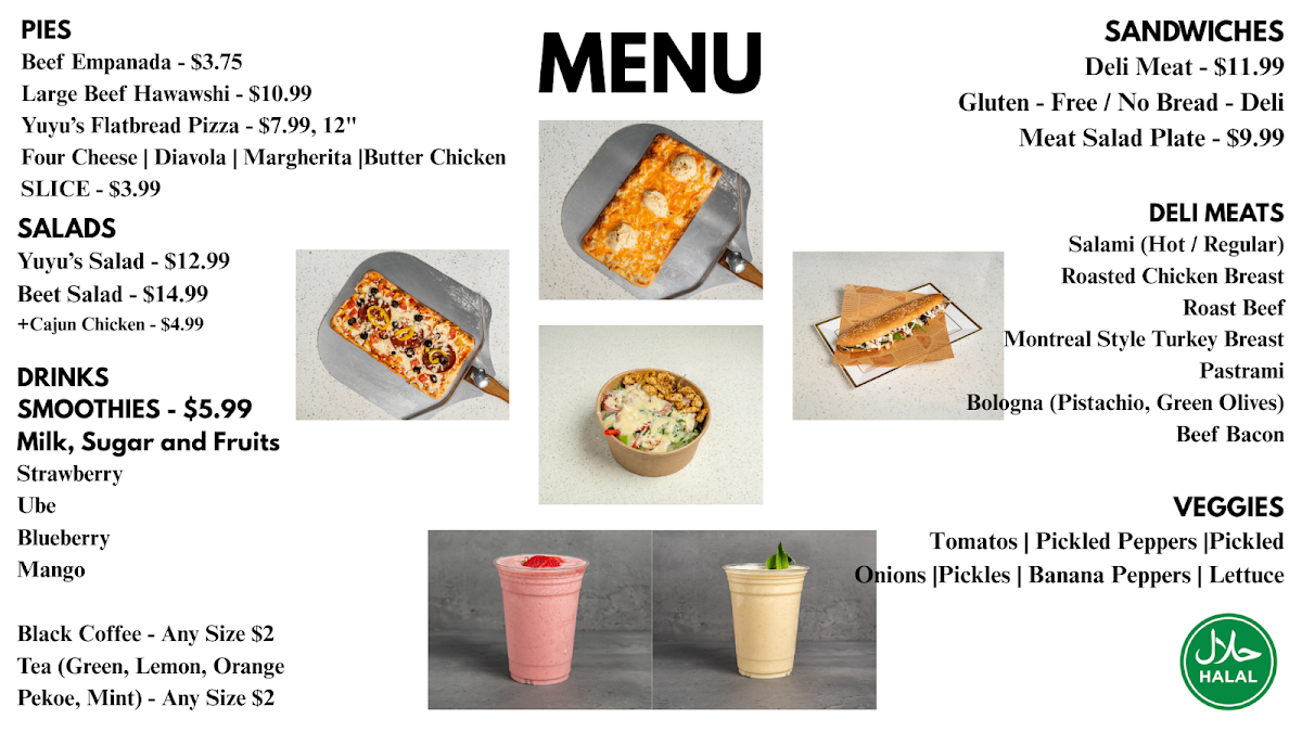 Menu, Yuyu's Food Station