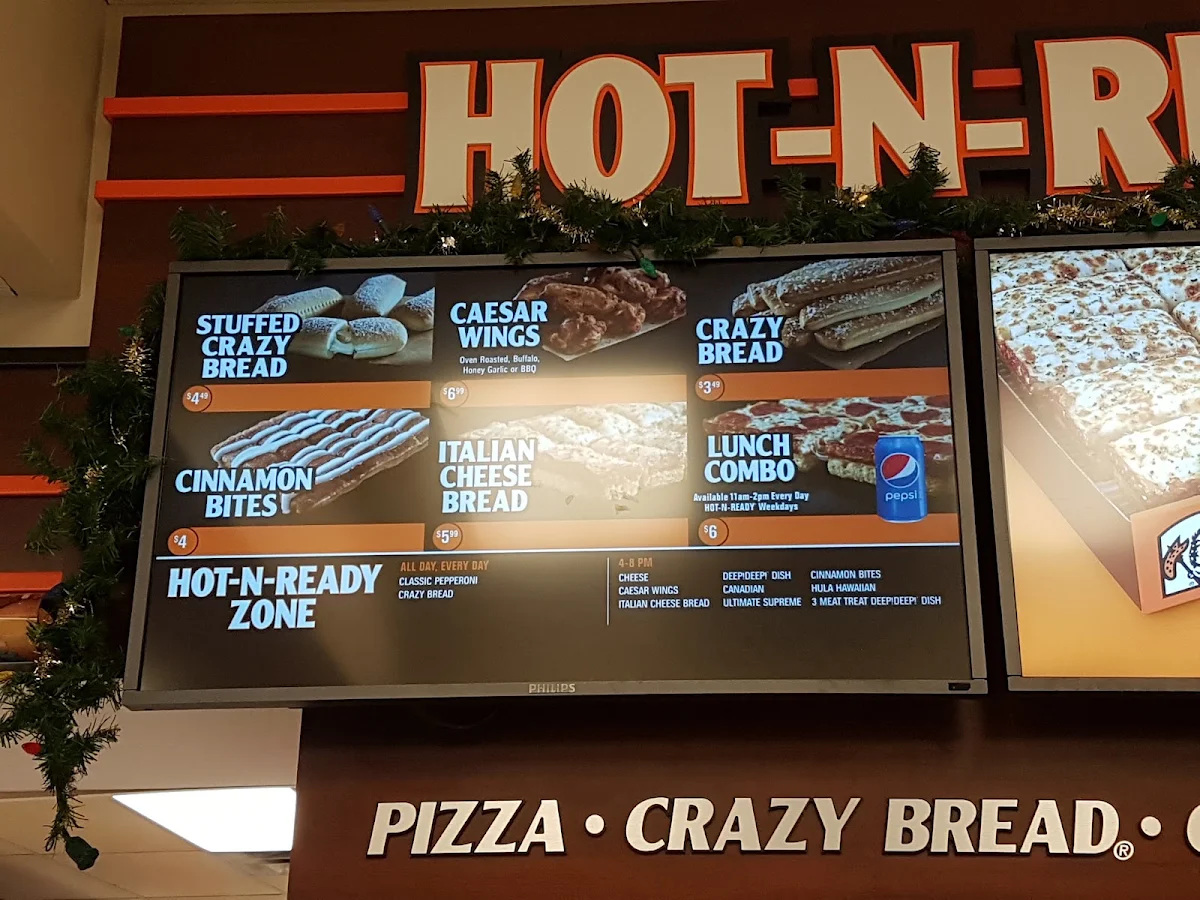 Menu, Little Caesars Pizza