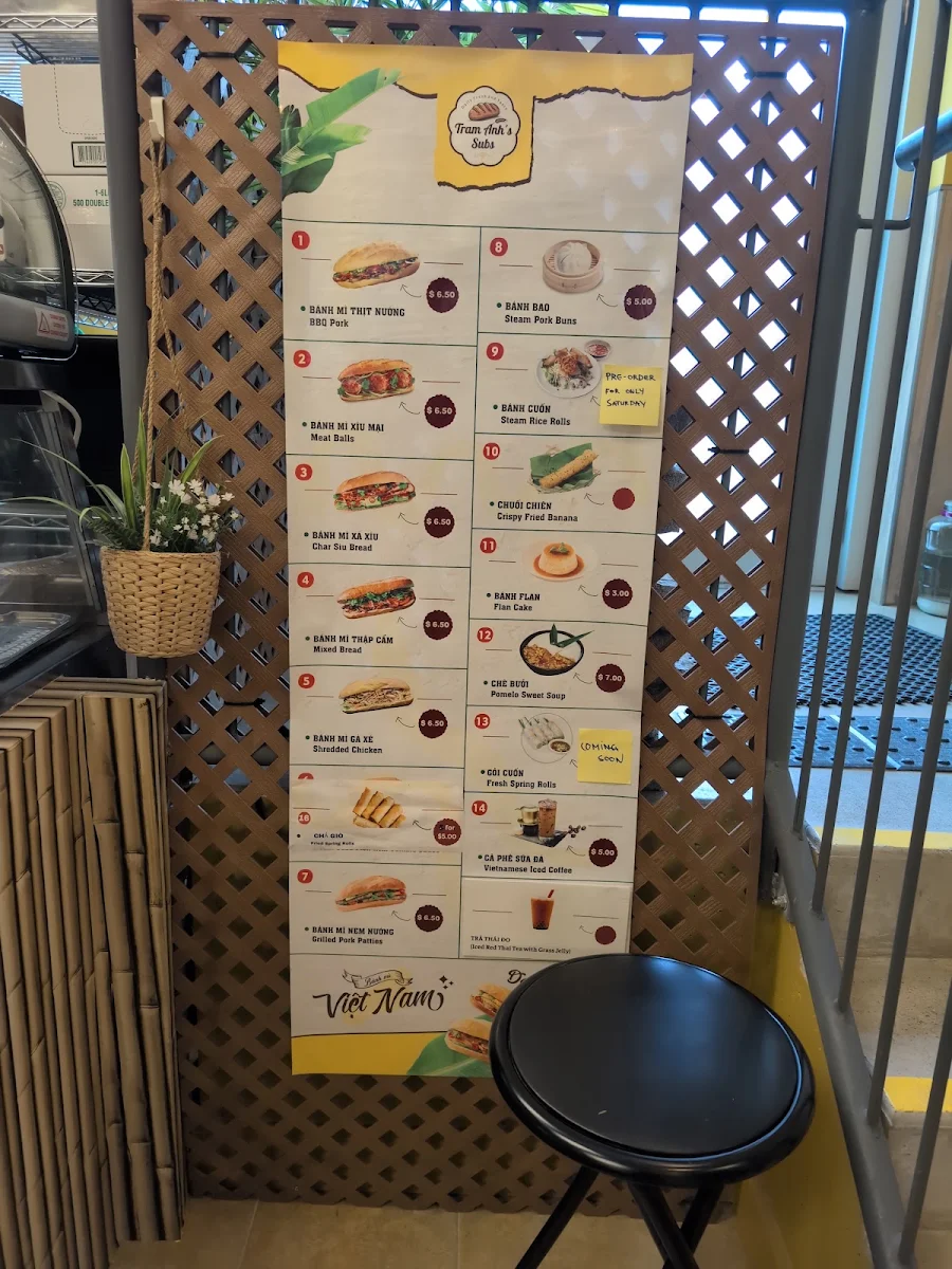 Menu, Tram Anh's Subs