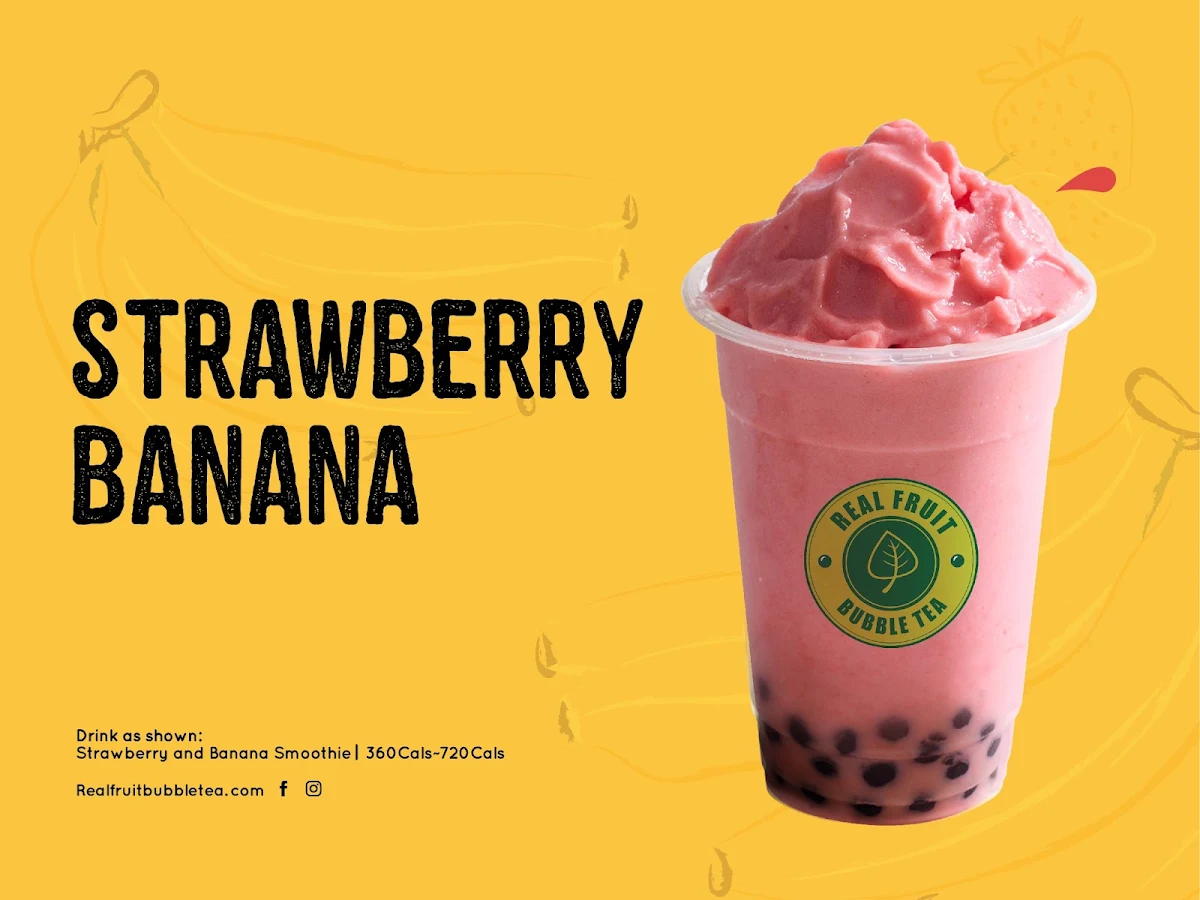 Menu, Real Fruit Bubble Tea