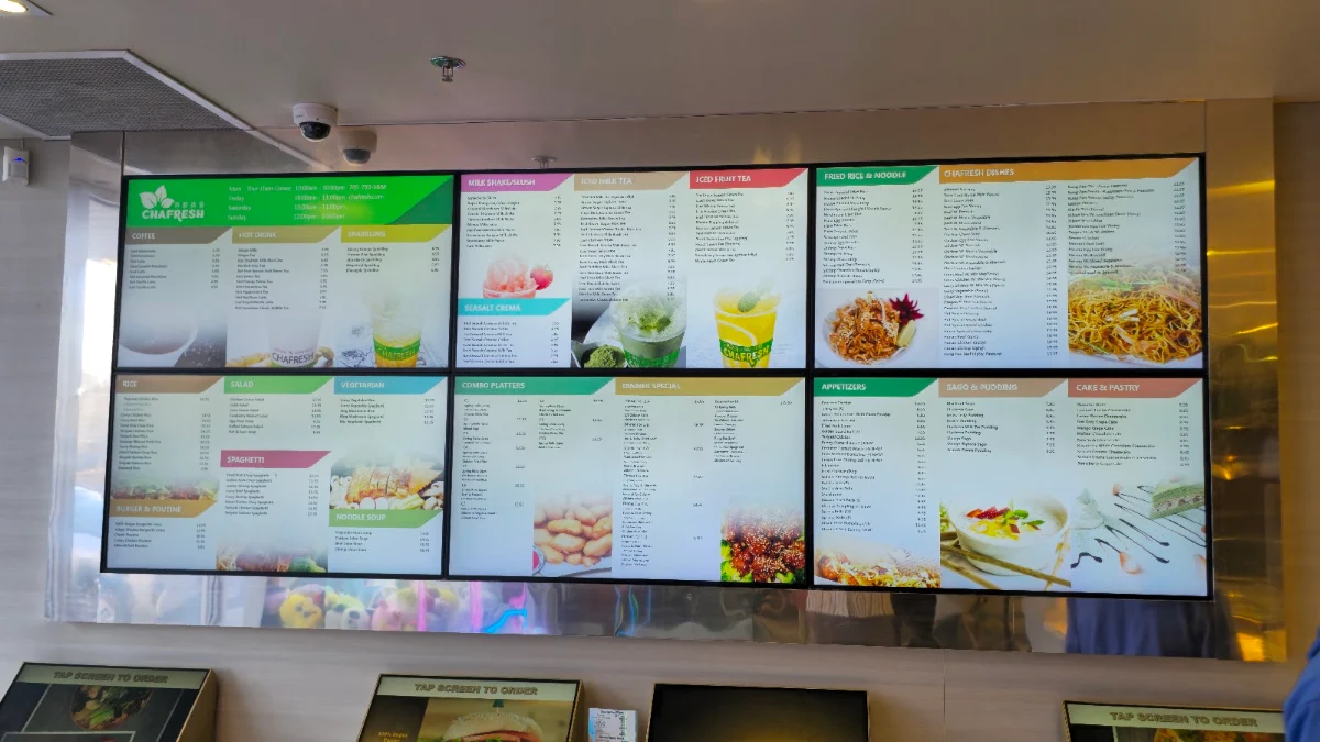 Menu, Chafresh 茶鲜茶语