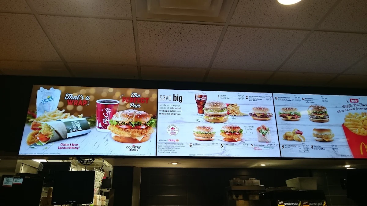 Menu, McDonald’s