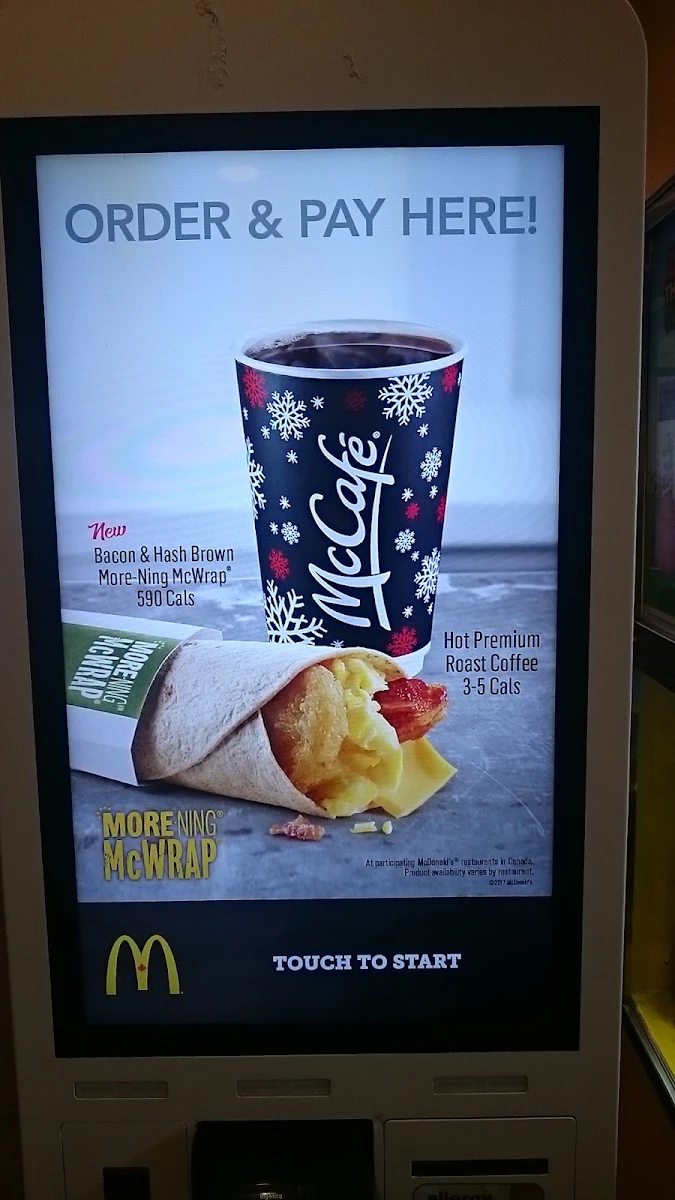 Menu, McDonald’s
