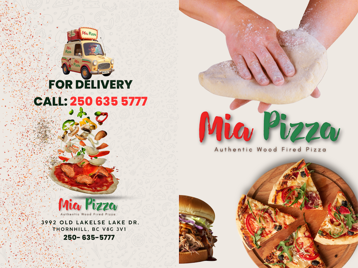 Menu, Mia Pizza