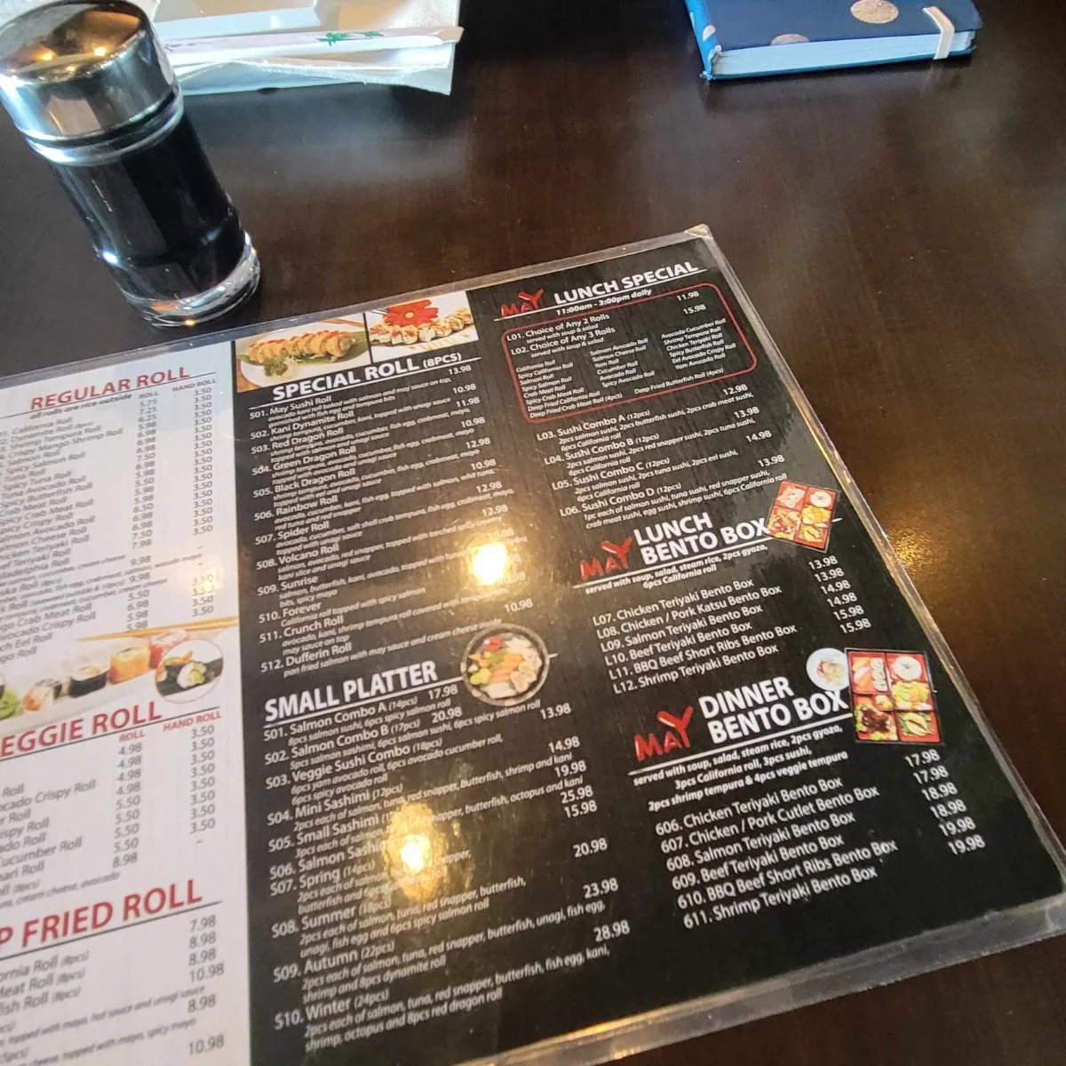 Menu, May Sushi & Poke