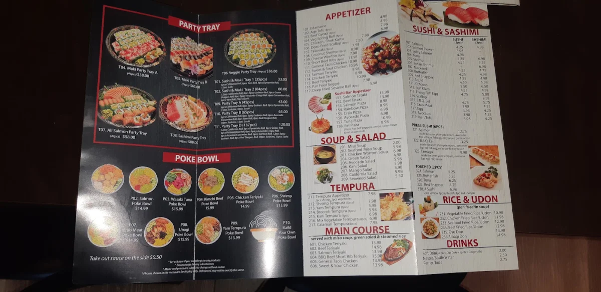 Menu, May Sushi & Poke