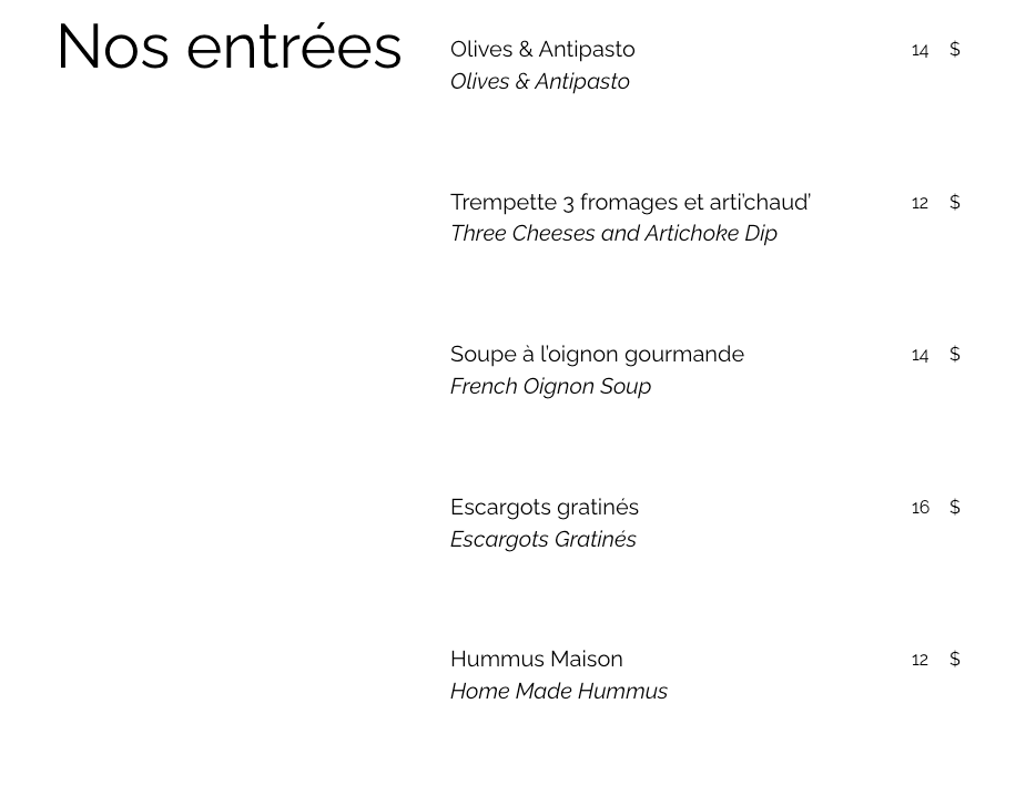 Menu photo 2